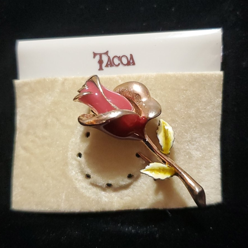 Vintage Tacoa rose pin
